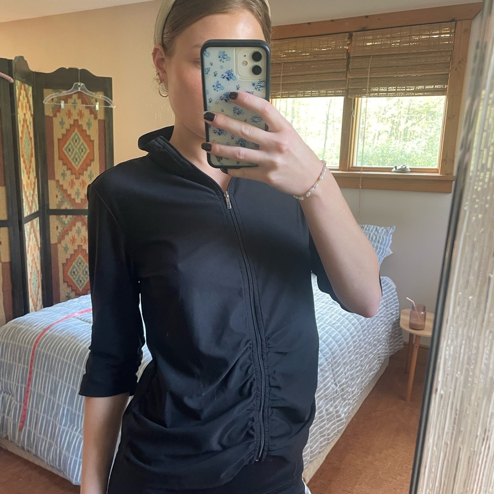 Calvin Klein Black Performance Zip-Up Jacket